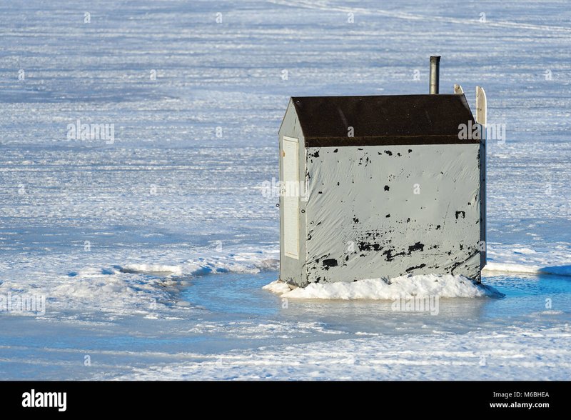 Ice fishing demo, ice fishing